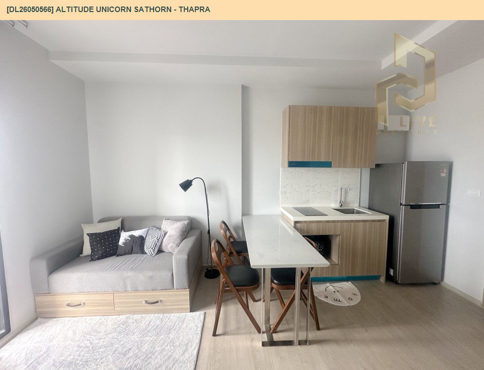 รูป DL26050566 ให้เช่าคอนโด อัลติจูด ยูนิคอร์น สาทร - ท่าพระ (Altitude Unicorn Sathorn - Thapra) ใกล้ BTS ตลาดพลู พร้อมเข้าอยู่ โทรด่วน 0638692663 LineID @655ebbvc - รูปที่ 6/12