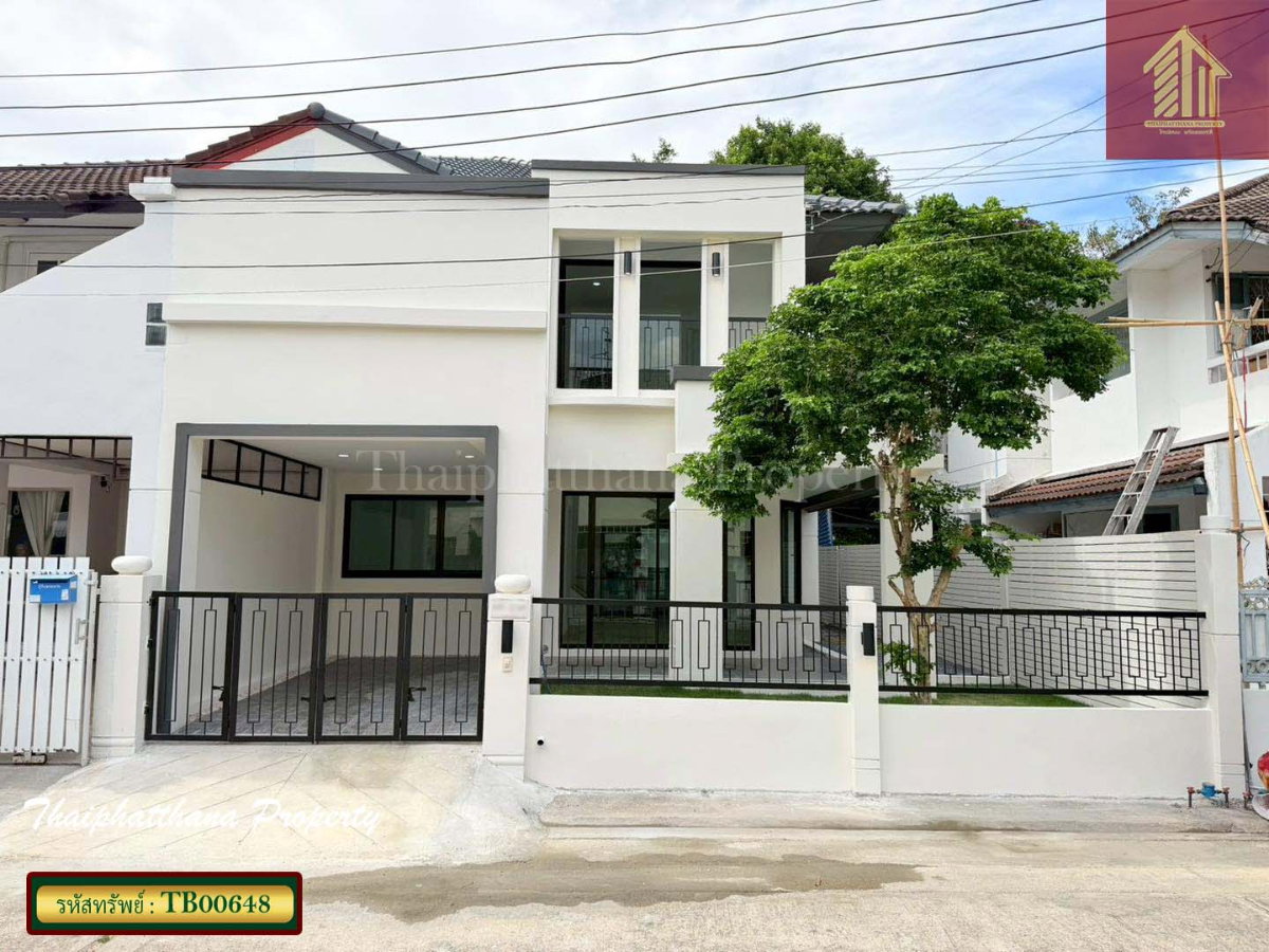 รูป หมู่บ้านรัตนาวลัย วิภาวดีรังสิต 39 สีกัน ดอนเมือง บ้านแฝด ทำเลดี รีโนเวทใหม่ พร้อมอยู่ - รูปที่ 1/15