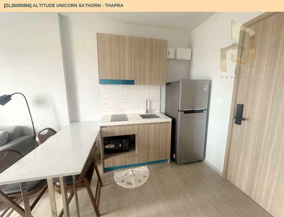 รูป DL26050566 ให้เช่าคอนโด อัลติจูด ยูนิคอร์น สาทร - ท่าพระ (Altitude Unicorn Sathorn - Thapra) ใกล้ BTS ตลาดพลู พร้อมเข้าอยู่ โทรด่วน 0638692663 LineID @655ebbvc - รูปที่ 5/12