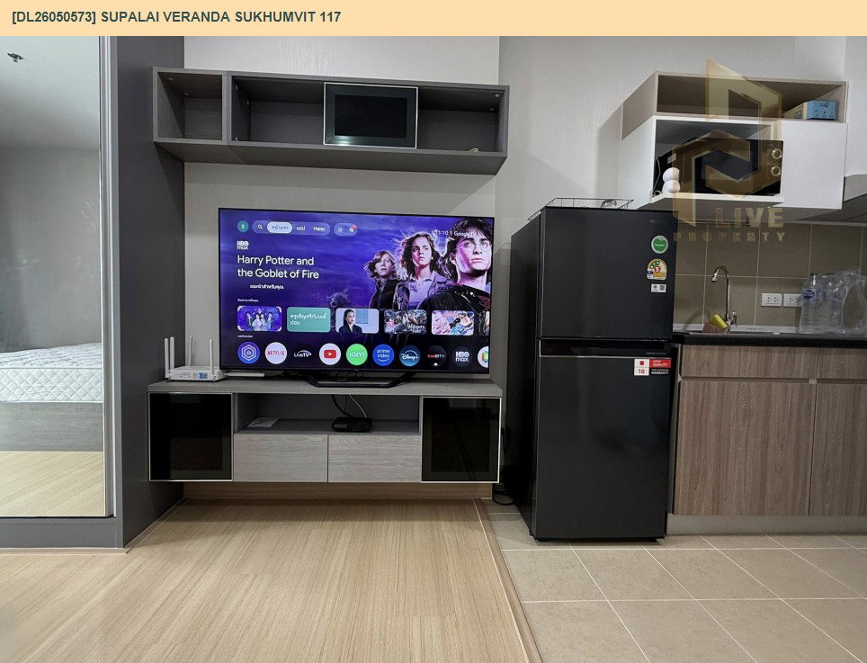 รูป DL26050573 ให้เช่าคอนโด ศุภาลัย เวอเรนด้า สุขุมวิท 117 (Supalai Veranda Sukhumvit 117) ใกล้ BTS ปู่เจ้า พร้อมเข้าอยู่ โทรด่วน 0614453194 LineID @162cjixi - รูปที่ 6/8