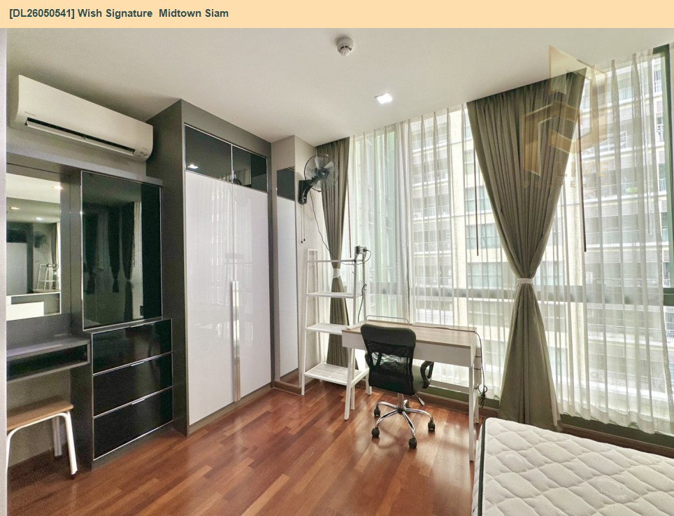 รูป DL26050541 ให้เช่าคอนโด วิช ซิกเนเจอร์ มิดทาวน์ สยาม (Wish Signature  Midtown Siam) ใกล้ BTS ราชเทวี พร้อมเข้าอยู่ โทรด่วน 0653619502 LineID @897iyzll - รูปที่ 5/7