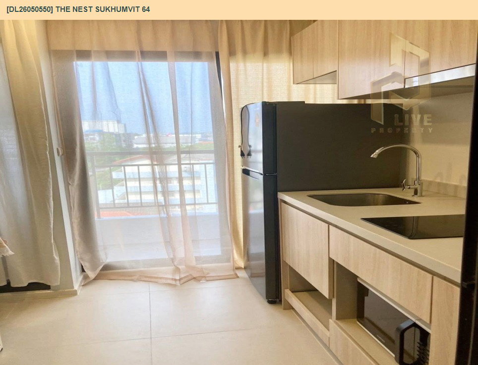 รูป DL26050550 ให้เช่าคอนโด เดอะ เนสท์ สุขุมวิท 64 (The Nest Sukhumvit 64) ใกล้ BTS ปุณณวิธี พร้อมเข้าอยู่ โทรด่วน 0638692663 LineID @655ebbvc - รูปที่ 5/9