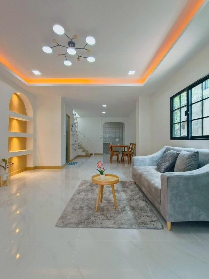 รูป หมู่บ้านอัญชลีถนนหทัยราษฎร์ 21 เขตมีนบุรีใกล้บิ๊กซี มีนบุรี นัดชมบ้าน 085-318-6868 - รูปที่ 8/22