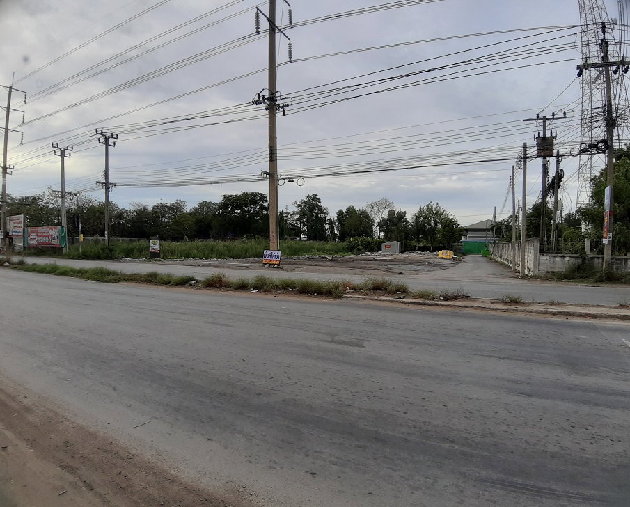 รูป ให้เช่าที่ดินถมแล้ว 225 ตร.ว. บนถนนบางกรวย - ไทรน้อย ใกล้บิ๊กซี ซูเปอร์เซ็นเตอร์ ไทรน้อย นนทบุรี  - รูปที่ 1/7