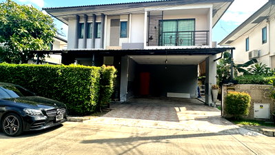 เช่าบ้านเดี่ยว วิทยาลัยพยาบาลทหารอากาศ : 🏡HM190 | ให้เช่าบ้านเดี่ยว 2 ชั้น ฮาบิเทีย วัชรพล (Habitia Watcharapol) เฟอร์ฯ ครบชุด บ้านหันทิศเหนือรับลมเย็น!