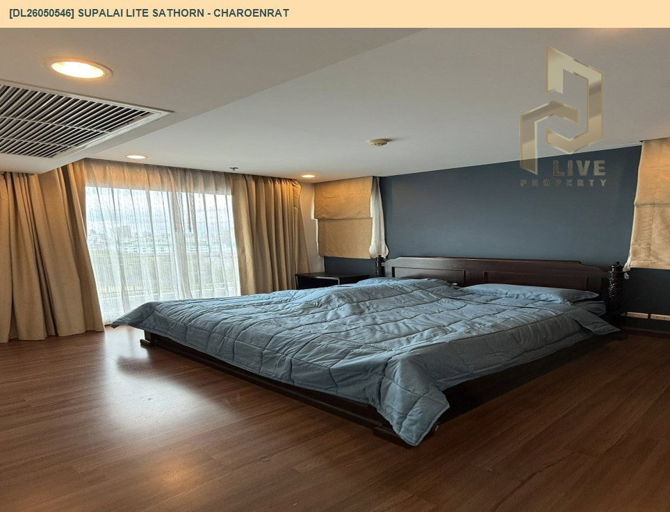 รูป DL26050546 ให้เช่าคอนโด ศุภาลัย ไลท์ สาทร - เจริญราษฎร์ (Supalai Lite Sathorn - Charoenrat) ใกล้ BTS สุรศักดิ์ พร้อมเข้าอยู่ โทรด่วน 0653619502 LineID @897iyzll - รูปที่ 5/7