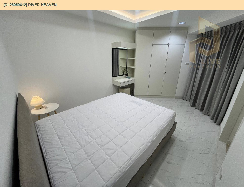 รูป DL26050612 ให้เช่าคอนโด ริเวอร์ เฮเว่น (River Heaven) ใกล้ BTS สะพานตากสิน พร้อมเข้าอยู่ โทรด่วน 0614453194 LineID @162cjixi - รูปที่ 6/7
