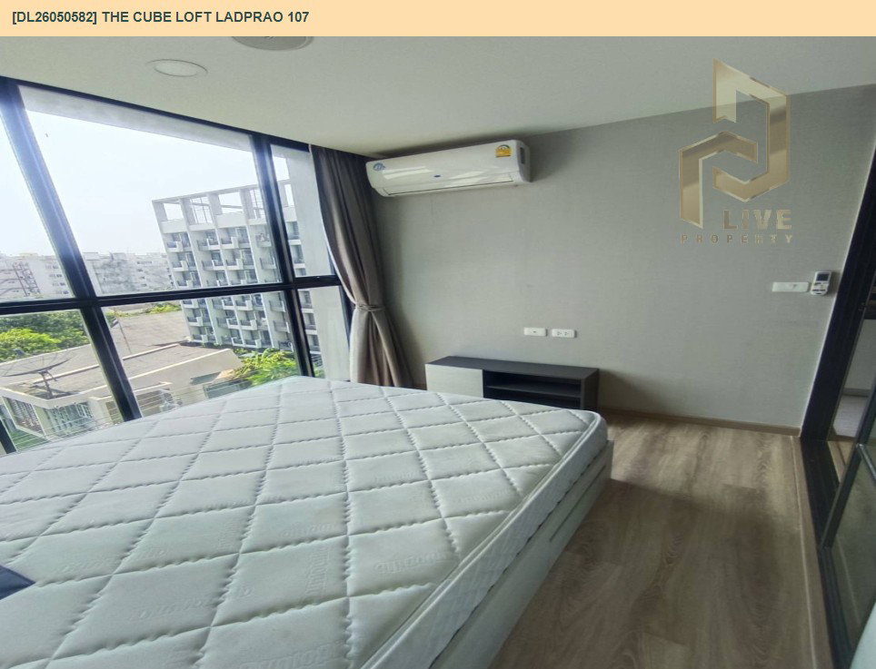 รูป DL26050582 ให้เช่าคอนโด เดอะคิวบ์ ลอฟท์ ลาดพร้าว 107 (THE CUBE LOFT Ladprao 107) ใกล้ รถไฟฟ้าลาดพร้าว 101 พร้อมเข้าอยู่ โทรด่วน 0653619502 LineID @897iyzll - รูปที่ 4/9