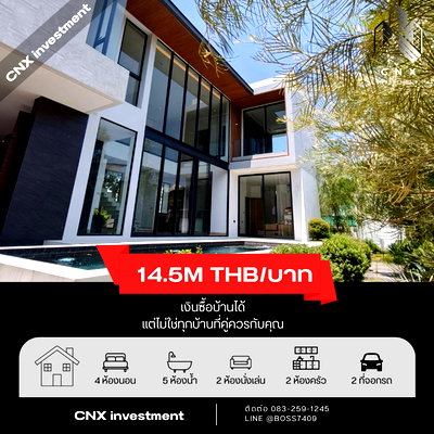Houses for sale 700 Year Sports Arena Chiang Mai : Pool Villa for Sale – San Sai, Chiang Mai 💰 14,500,000 THB ✅ Private swimming pool ✅ Fully furnished & move-in ready ✅ Clean title deed 