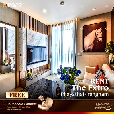 คอนโดให้เช่า : เช่าคอนโด 🌇 The Extro Phayathai-Rangnam 1นอน 32ตร.ม. 29k ❤️ ยูนิตสวย Built-in จัดเต็ม ใกล้ BTS อนุสาวรีย์  