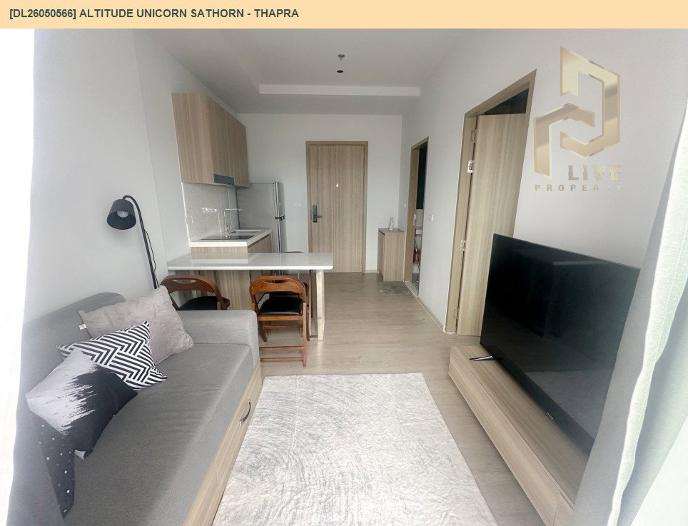รูป DL26050566 ให้เช่าคอนโด อัลติจูด ยูนิคอร์น สาทร - ท่าพระ (Altitude Unicorn Sathorn - Thapra) ใกล้ BTS ตลาดพลู พร้อมเข้าอยู่ โทรด่วน 0638692663 LineID @655ebbvc - รูปที่ 4/12
