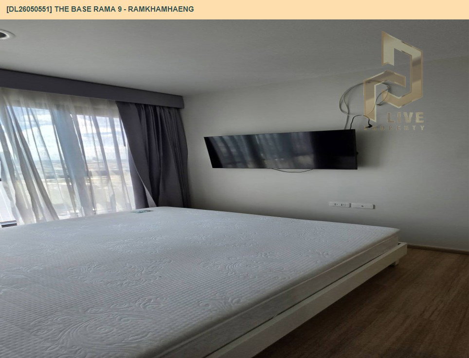 รูป DL26050551 ให้เช่าคอนโด เดอะ เบส พระราม 9 - รามคำแหง (The Base Rama 9 - Ramkhamhaeng) ใกล้ ARL รามคำแหง พร้อมเข้าอยู่ โทรด่วน 0614453194 LineID @162cjixi - รูปที่ 7/12
