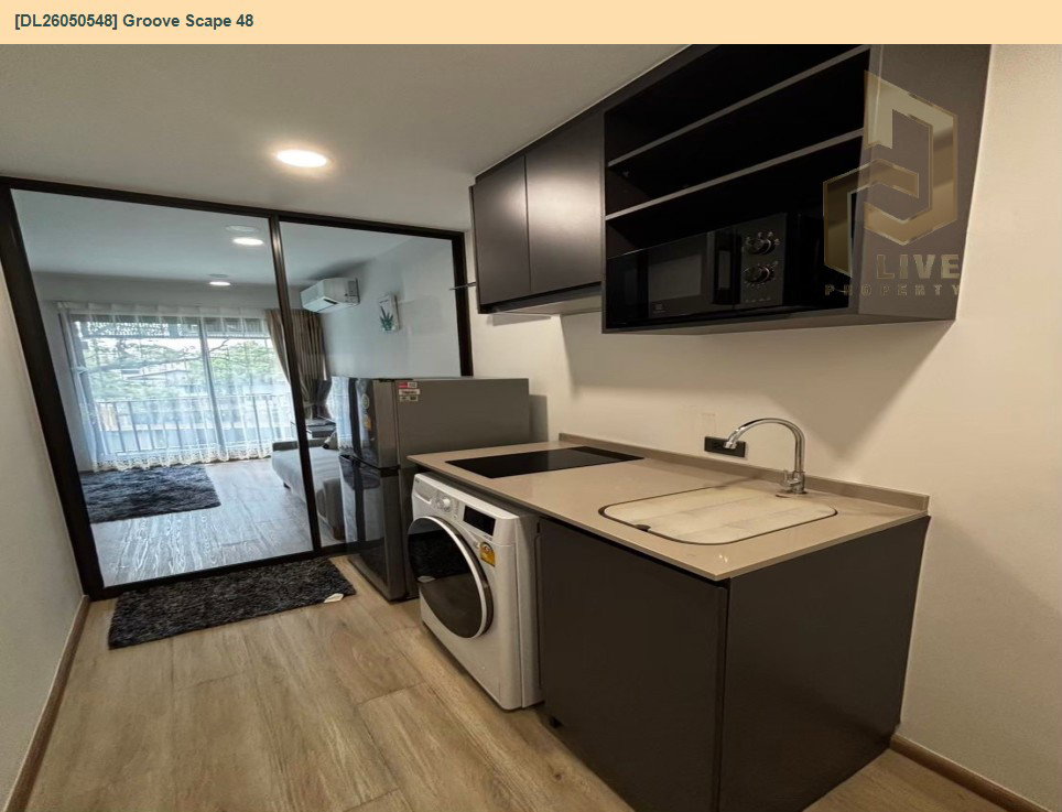 รูป DL26050548 ให้เช่าคอนโด กรู๊ฟ สเคป 48 (Groove Scape 48) ใกล้ MRT สุทธิสาร พร้อมเข้าอยู่ โทรด่วน 0653619502 LineID @897iyzll - รูปที่ 3/6