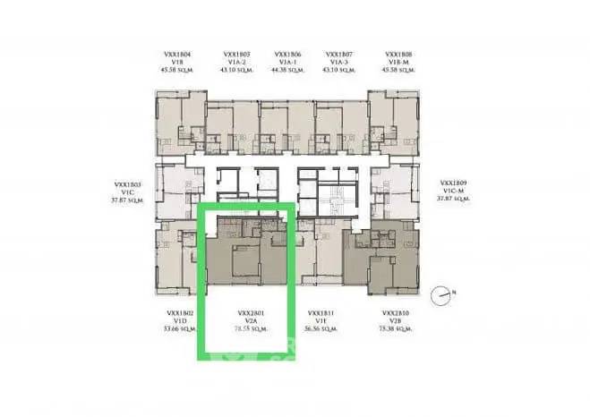 picture 2-BR Condo at 28 Chidlom near BTS Chit Lom (ID 2873767) - 7/8