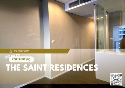คอนโดให้เช่า : ให้เช่า 🔥 The Saint Residences 🔥 ใกล้ MRT พหลโยธิน 3 ห้องนอน เฟอร์นิเจอร์ และ เครื่องใช้ไฟฟ้าครบ 