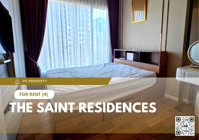 คอนโดให้เช่า : ให้เช่า ✨ The Saint Residences ✨ เฟอร์นิเจอร์ และ เครื่องใช้ไฟฟ้าครบ ใกล้ BTS ห้าแยกลาดพร้าว