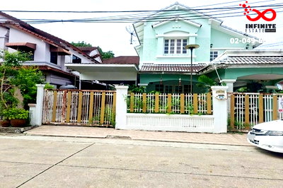 บ้านเดี่ยว แจส กรีน วิลเลจ คู้บอน : ขายบ้านเดี่ยว 2 ชั้น 68 ตรว. หมู่บ้านมัณฑนา คู้บอน 27 ซอยคู้บอน 27 - กาญจนาภิเษก ต้นโครงการ ใกล้รถไฟฟ้าสายสีชมพู
