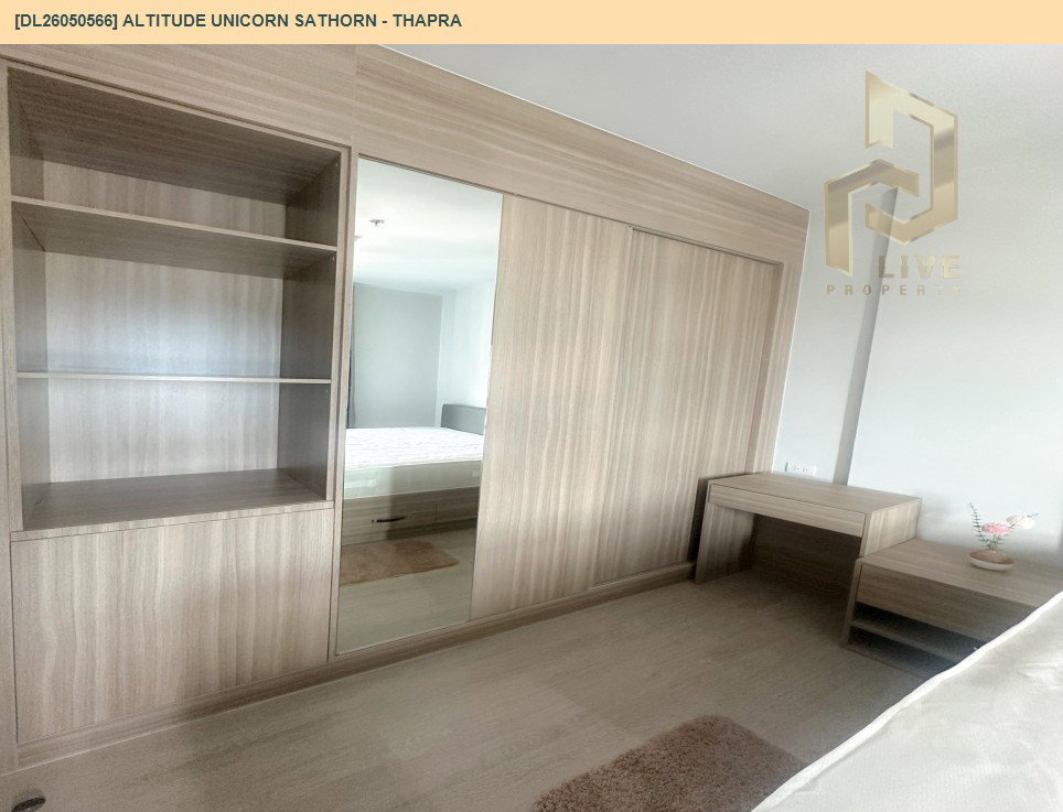 รูป DL26050566 ให้เช่าคอนโด อัลติจูด ยูนิคอร์น สาทร - ท่าพระ (Altitude Unicorn Sathorn - Thapra) ใกล้ BTS ตลาดพลู พร้อมเข้าอยู่ โทรด่วน 0638692663 LineID @655ebbvc - รูปที่ 9/12