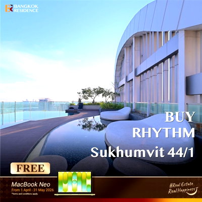 คอนโด ซอยเอกมัย (สุขุมวิท 63) : ขายคอนโด 🌃 ห้องสวยชั้นสูง เลย์เอ้าท์ลงตัว RHYTHM Sukhumvit 44/1 ใกล้ BTS พระโขนง