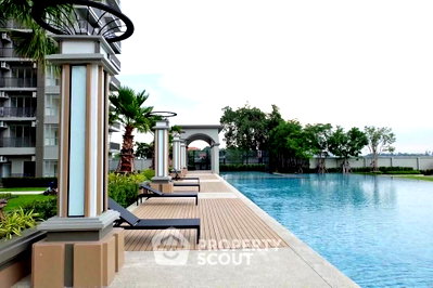 Condos for rent Tesco Lotus Superstore Rattanathibet : 2-BR Condo at Manor Sanambinnam near MRT Phra Nang Klao Bridge (ID 2926354)