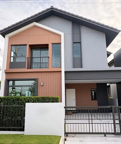 รูป ให้เเช่าบ้านแฝด บ้านใหม่สไตล์บ้านเดี่ยว ผนังไม่ติดกัน หัวมุม 37ตรว.บางกรวย ไทรน้อย ใกล้บางบัวทอง บางใหญ่ - รูปที่ 1/8