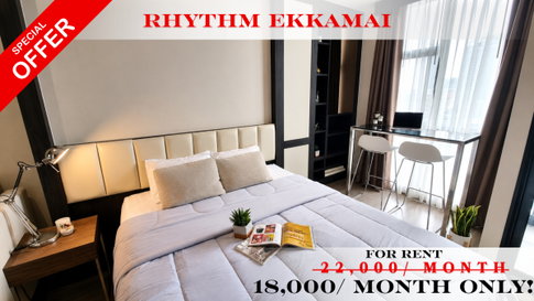 🍀🍀🍀 Special Offer🔥for Rent 📌 Rhythm Ekkamai 🌸 (Line: @rent2022)✨ Ready to move in | Property Code: A00423