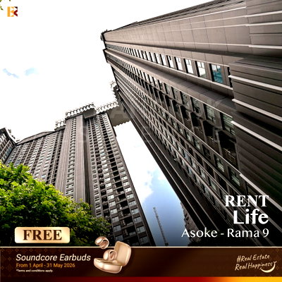คอนโดให้เช่า : เช่าคอนโด 🌃 Life Asoke - Rama 9  2นอน 58ตร.ม. 32k แรร์ยูนิต ราคาดี 💛 ใกล้ MRT พระราม 9   