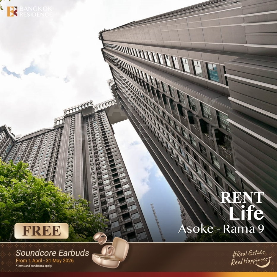 รูป เช่าคอนโด 🌃 Life Asoke - Rama 9  2นอน 58ตร.ม. 32k แรร์ยูนิต ราคาดี 💛 ใกล้ MRT พระราม 9    - รูปที่ 1/6