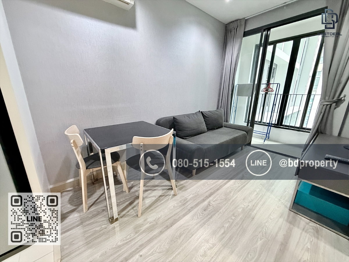 รูป Bestdeal ให้เช่า 1 ห้องนอน 31ตรม.ราคา 15,000/เดือนเท่านั้น เฟอร์นิเจอร์และเครื่องใช้ไฟฟ้าครบ“IDEO MOBI RAMA 9” ใกล้MRT และ เซ็นทรัลพระราม 9 - รูปที่ 3/13
