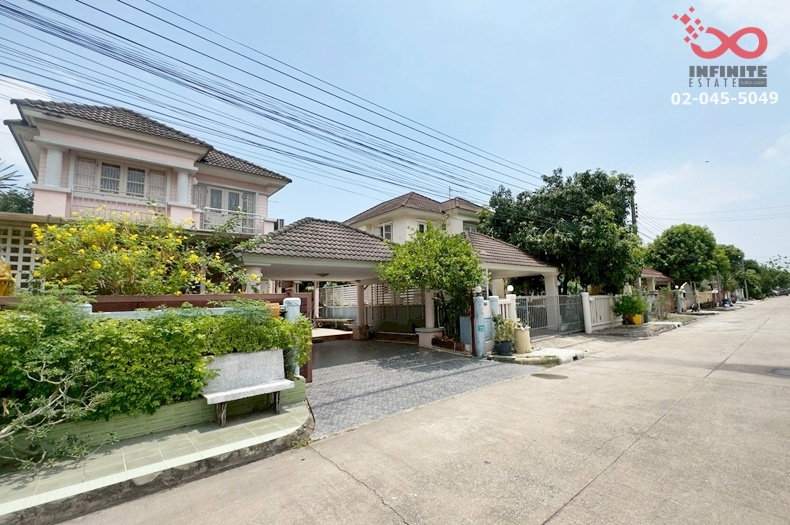 ขายบ้านเดี่ยว : ขายบ้านเดี่ยว 2 ชั้น 59 ตร.ว. หมู่บ้านชวนชื่น บางนา-ตราด ใกล้ทางด่วนบูรพาวิถี