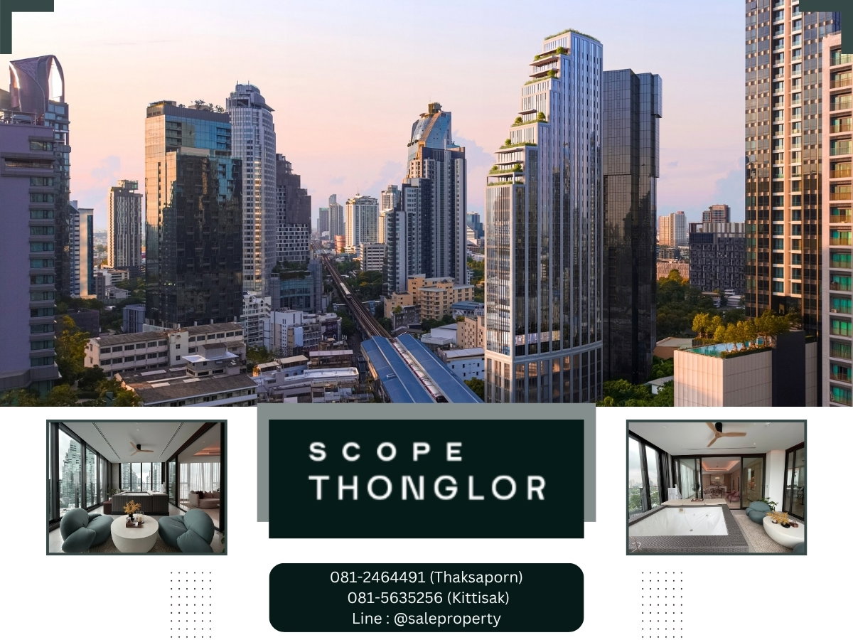 picture Scope Thonglor Floor-to-ceiling window design maximizing city views and natural light.. - 1/8