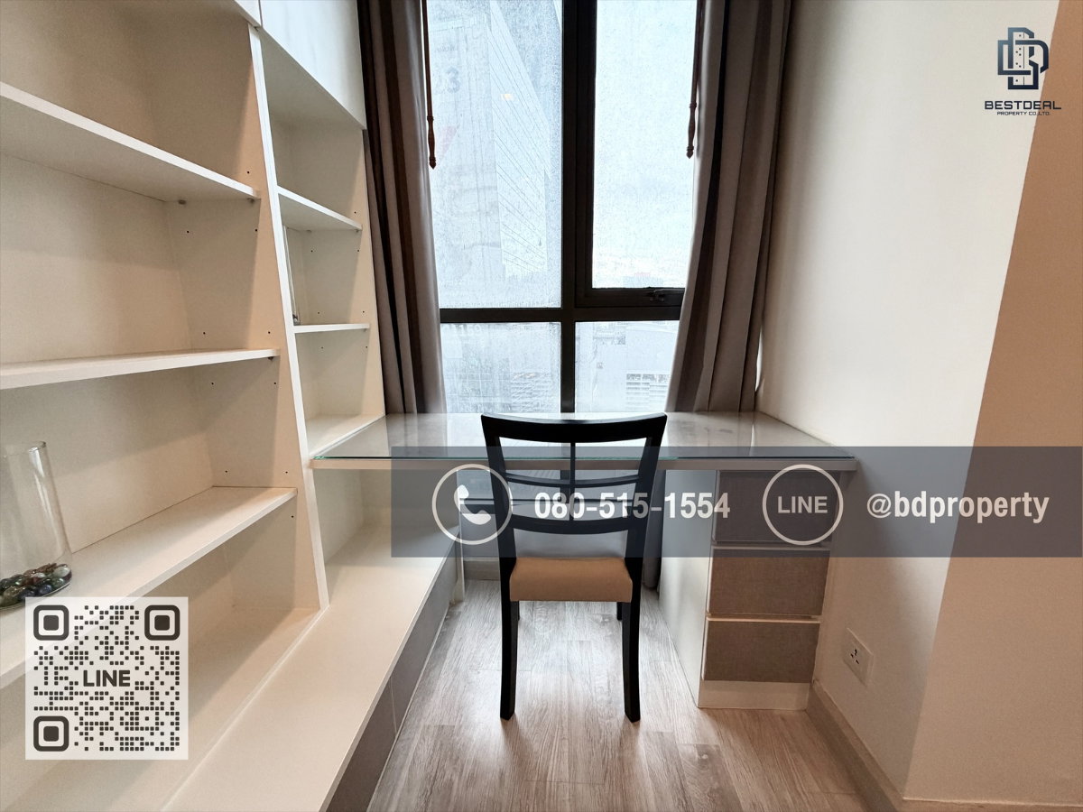 รูป Bestdeal ขายด่วน ห้องสวย เฟอร์ครบ 1Bedroom ขายเพียง 4.1 ล้านเท่านั้น ห้องสวย ชั้นสูง ราคาดีที่สุดขาดทุนหลายแสน ใกล้MRT และ เซ็นทรัลพระราม 9 - รูปที่ 7/14