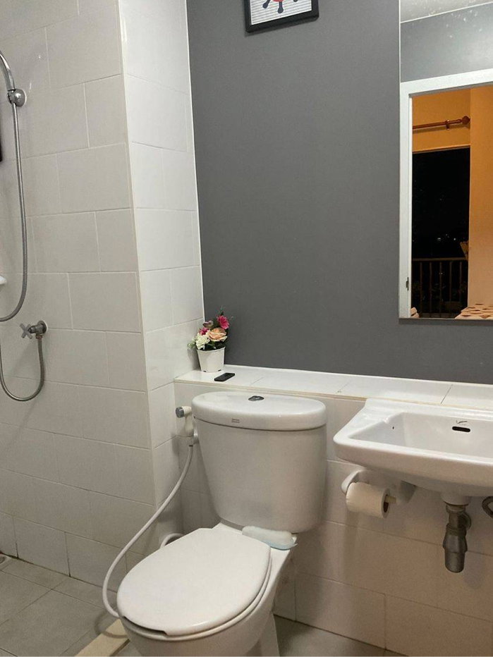 รูป T243 ให้เช่าคอนโด Plum Condo Park Rangsit Phase3 (พลัม คอนโด พาร์ค รังสิต เฟส3) ใกล้ม.กรุงเทพ เฟอร์ครบ มีเครื่องซักผ้า - รูปที่ 7/10
