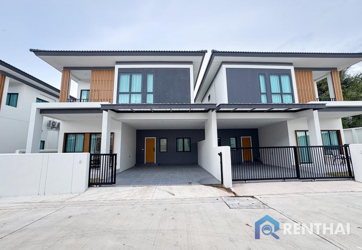รูป บ้านแฝด 2 ชั้น สไตล์ Modern Tropical ออกแบบทันสมัย โปร่งโล่ง พร้อมเฟอร์นิเจอร์ครบทุกห้อง - รูปที่ 8/25