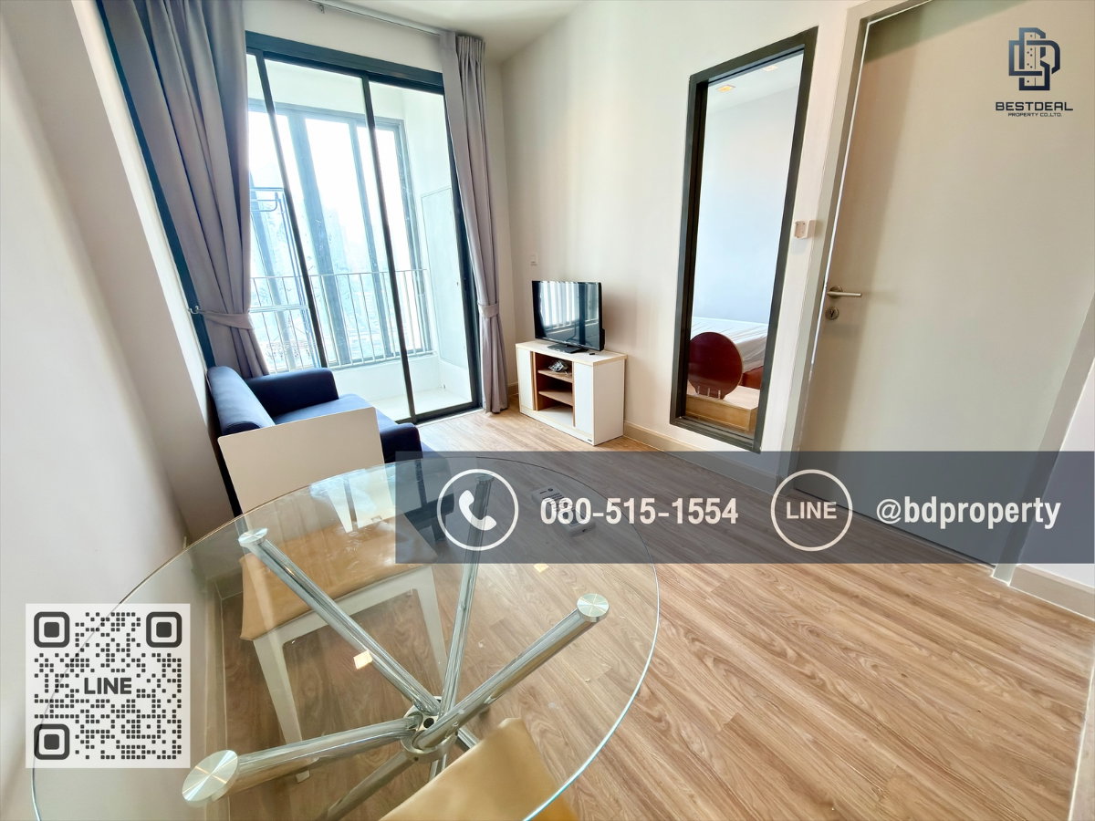 รูป Bestdeal ให้เช่า 1 ห้องนอน 31ตรม.ราคา 16,000/เดือนเท่านั้น เฟอร์นิเจอร์และเครื่องใช้ไฟฟ้าครบ“IDEO MOBI RAMA 9” ใกล้MRT และ เซ็นทรัลพระราม 9 - รูปที่ 9/12