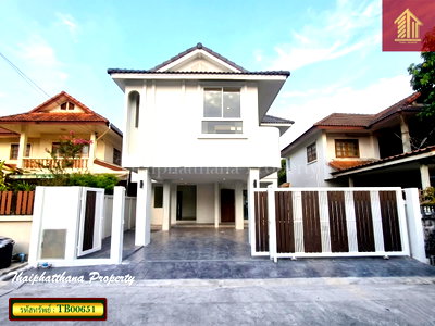 บ้านเดี่ยว สนามบินดอนเมือง : บ้านเดี่ยวรีโนเวทใหม่ หมู่บ้านดอนเมืองวิลล่า 2 ทำเลดี สายไหม-ดอนเมือง ใกล้ BTS สะพานใหม่