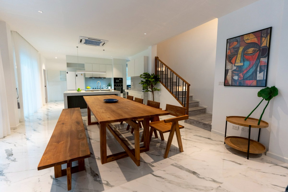 รูป C2MG100177  บ้านแฝดPool Villa2ชั้น บ้านนอกโครงการทำเลเศรษฐกิจใจกลางเมือง ตกแต่งเฟอร์นิเจอร์พร้อมเข้าอยู่ทันที ราคา21.8 ล้านบาท โอนคนละครึ่ง - รูปที่ 26/47