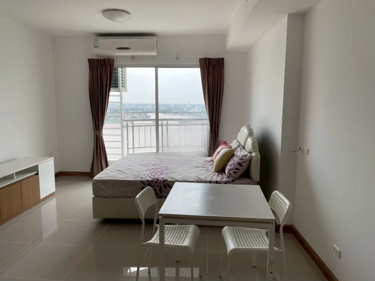 รูป P-50931 — ให้เช่าคอนโดวิวแม่น้ำเจ้าพระยา Supalai River Resort ใกล้ BTS วงเวียนใหญ่ ชั้น 21 ราคา 10,000 บาท โทร 085-592-2897 Line: @easythaihome - รูปที่ 1/16