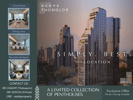 Scope Thonglor A full-floor residence concept delivering the feeling of a private urban mansion.