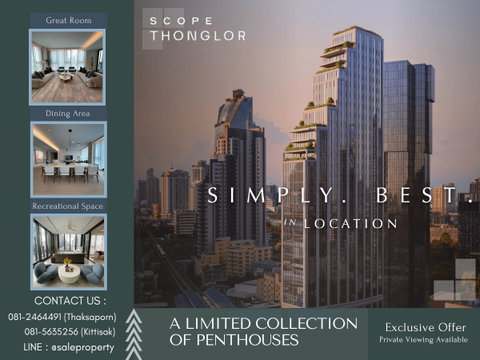 Scope Thonglor A full-floor residence concept delivering the feeling of a private urban mansion.