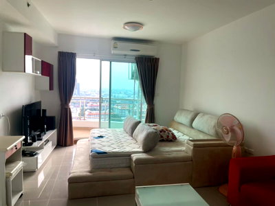 Condos for rent : P-50933 — For Rent: River View Condo, Supalai River Resort Charoen Nakhon Near BTS Wongwian Yai. 28th Floor. Fully Furnished. Price 15,000 THB. 