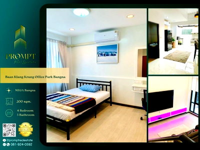 บ้านเดี่ยวให้เช่า : AB06007 - Baan Klang Krung Office Park Bangna 