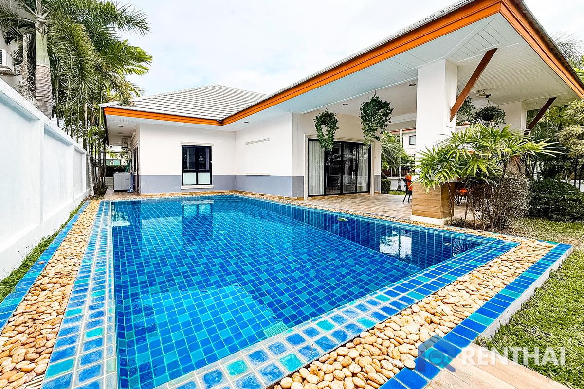 รูป วิลล่า 2 ห้องนอนหลังนี้ตั้งอยู่บนที่ดินมุมขนาด 120 ตร.ว. พร้อมสระว่ายน้ำส่วนตัว - รูปที่ 1/23