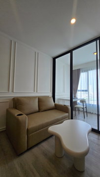 🏢 ให้เช่า Condo Origin Place Bangna ห้องใหม่ ชั้น 9 ขนาด 35 ตรม. วิวสระ — MRT ศรีเอี่ยม เฟอร์ครบ