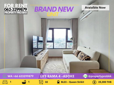 🌟 Live Above the City at Life Rama 4 – Asoke 🌟 Premium 1-Bedroom Condo with Magnificent Open City View