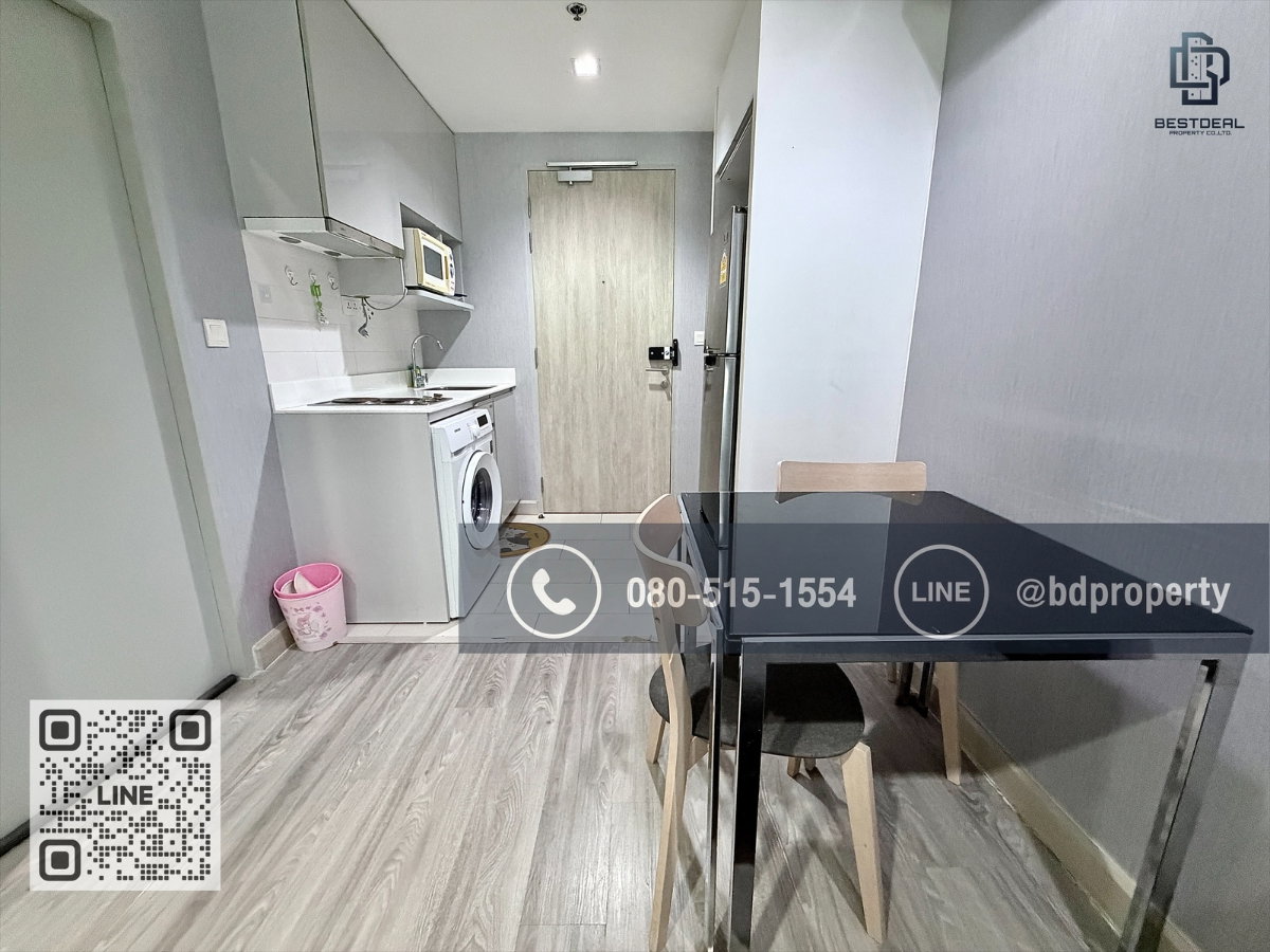 รูป Bestdeal ให้เช่า 1 ห้องนอน 31ตรม.ราคา 15,000/เดือนเท่านั้น เฟอร์นิเจอร์และเครื่องใช้ไฟฟ้าครบ“IDEO MOBI RAMA 9” ใกล้MRT และ เซ็นทรัลพระราม 9 - รูปที่ 9/13