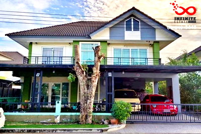 บ้านเดี่ยว วิทยาลัยเทคนิคกาญจนาภิเษกมหานคร : ขายบ้านเดี่ยว 2 ชั้น 70 ตรว. หมู่บ้านกรีนลีฟ ราษฎร์อุทิศ 11 สุวินทวงศ์  หน้าโครงการ 