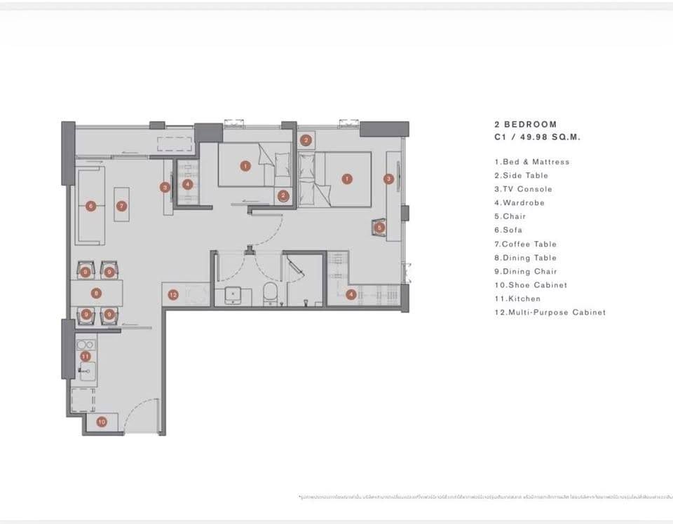 picture 2-BR Condo at Chapter Chula-Samyan near MRT Sam Yan (ID 2919314) - 9/9