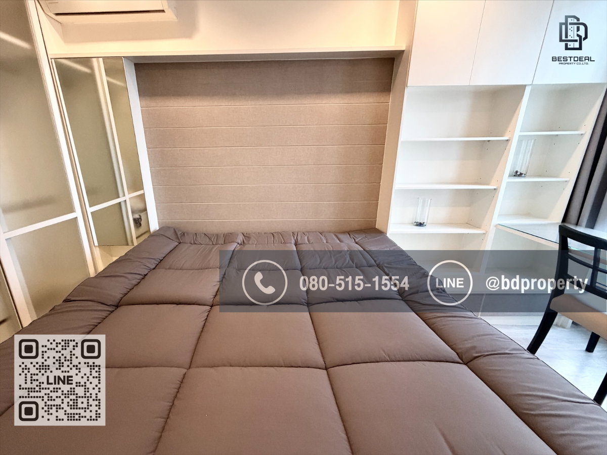 รูป Bestdeal ขายด่วน ห้องสวย เฟอร์ครบ 1Bedroom ขายเพียง 4.1 ล้านเท่านั้น ห้องสวย ชั้นสูง ราคาดีที่สุดขาดทุนหลายแสน ใกล้MRT และ เซ็นทรัลพระราม 9 - รูปที่ 6/14