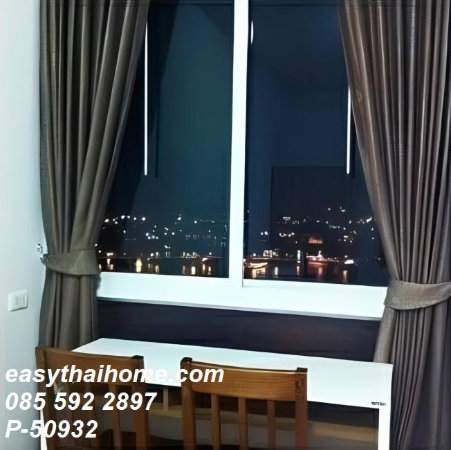 รูป P-50932 — ให้เช่าคอนโดวิวแม่น้ำ Supalai River Resort ศุภาลัย ริเวอร์ รีสอร์ท เจริญนคร ใกล้ BTS วงเวียนใหญ่ โทร 085-592-2897 Line: @easythaihome - รูปที่ 7/17